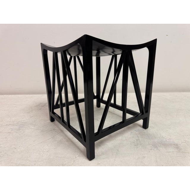 Black Thebes Style Stool, 1990s For Sale - Image 13 of 14