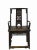 Antique Chinese Armchair With Carved Back and Rim - a Pair For Sale - Image 4 of 10
