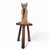 Animal Skin Brutalist Cowhide Cat Tripod Chairs with Foldable Backrests, Spain, 1960s, Set of 2 For Sale - Image 7 of 15