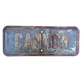 Original Laurel Canyon Blvd Sign For Sale