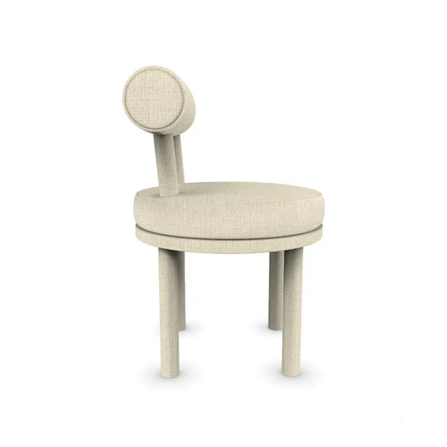 Contemporary Moca Chair in Famiglia 05 Fabric by Studio Rig for Collector For Sale - Image 3 of 6