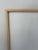 Beautiful hard edge abstract geometric painting rendered in white and pewter acrylics. Comprised of three canvases that...
