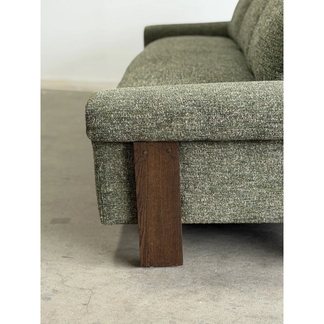 Scarpa Sofa in Green Tweed For Sale - Image 9 of 10