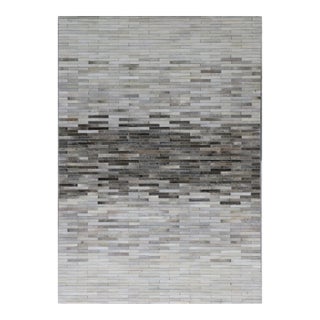 Galaxy Cowhide Silver Area Rug, 10' 0'' X 14' 0'' For Sale