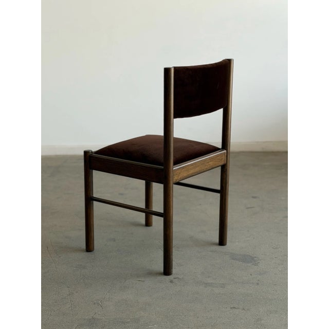 1970s Minimal Dark Brown Mid Century Chairs For Sale - Image 9 of 15