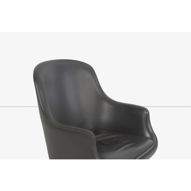 Dark Gray 1964 Nicos Zographos Bucket Desk Chair For Sale - Image 8 of 10