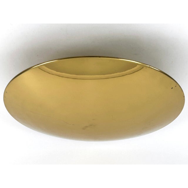 Large Mid-Century Brass Flush Mount by Florian Schulz, Germany, 1970s For Sale - Image 9 of 18