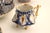 Traditional Late 20th Century Lomonosov Imperial Cobalt Net Porcelain Tea Pot & Set, 10 Piece For Sale - Image 3 of 13