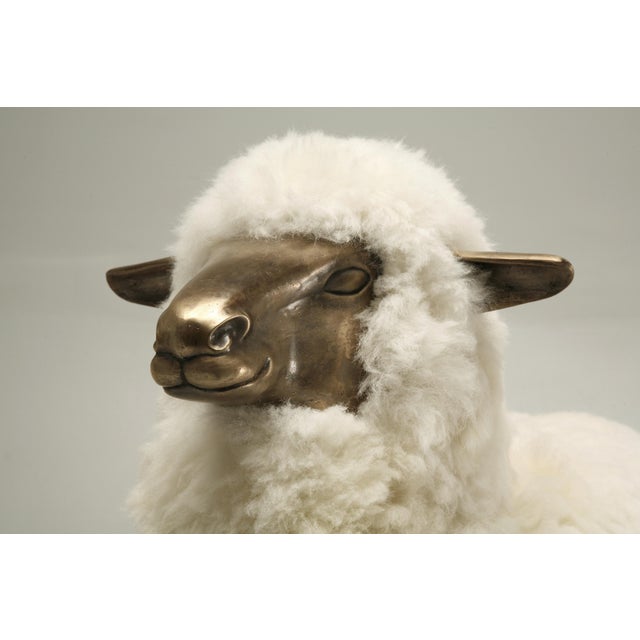 Old Plank Solid Bronze Sheep For Sale In Chicago - Image 6 of 8