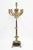 Metal Large Antique Neoclassical Standing Candleholder in Brass and Marble, 1900s For Sale - Image 7 of 7