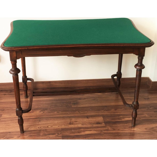 Vintage Victorian Style Walnut Writing Table Desk Game Table Chairish