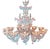 Italian Murano Glass Chandelier with Flowers For Sale