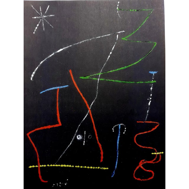 Joan Miro (After) - Pochoir Pour 'XX Siecle'- Abstract Stencil 1958 For Sale