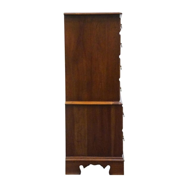 Pennsylvania House Solid Cherry Traditional Style 35" Chest on Chest For Sale - Image 14 of 14