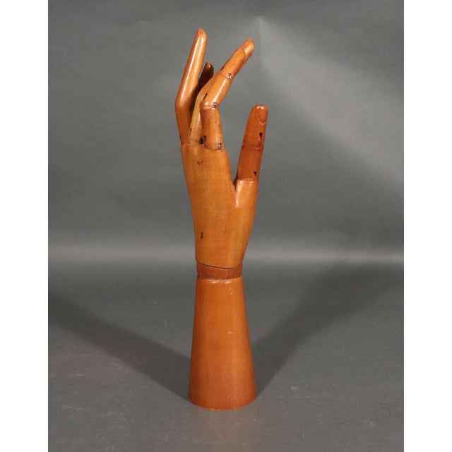 Articulated Wood Artist Hand Model | Chairish