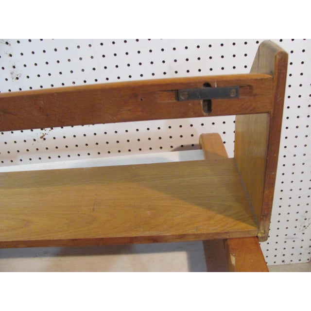 Wood Hans J. Wegner Oak Hanging Bookshelf for Ry Mobler Attributed 1950s For Sale - Image 7 of 10