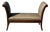 Klismos Walnut Leather Bench For Sale