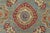 Textile Kazak Rug 5’11” X 9’4” Blue Wool Tribal Hand-Knotted Oriental Carpet For Sale - Image 7 of 12