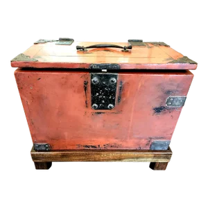 Antique Late 19th Century Japanese Polished Negoro Fine Lacquer Rectangular Box