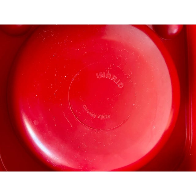 1960's Retro Hampa Red Stacking Plastic Picnic Box for 4 For Sale - Image 11 of 13