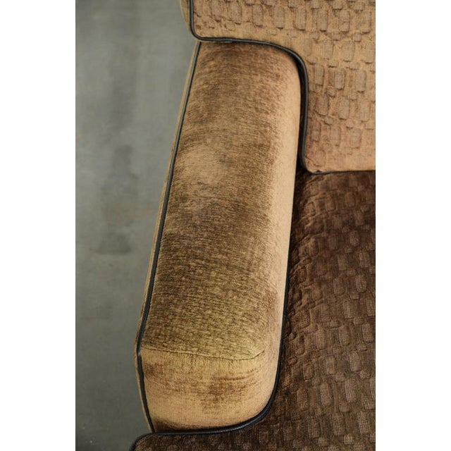 Textile Art Deco Lounge Chair in Fabric by Bart Van Bekhoven For Sale - Image 7 of 14