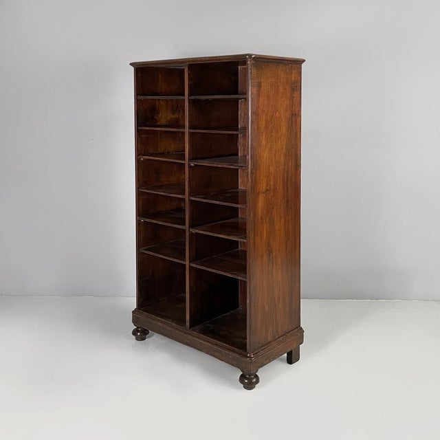 Italian 19th Century Style Wooden Cabinet or Bookcase, 1930s For Sale - Image 17 of 17