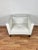 Wood Kelly Hoppen for Century Furniture White Leather Club Chair For Sale - Image 7 of 12