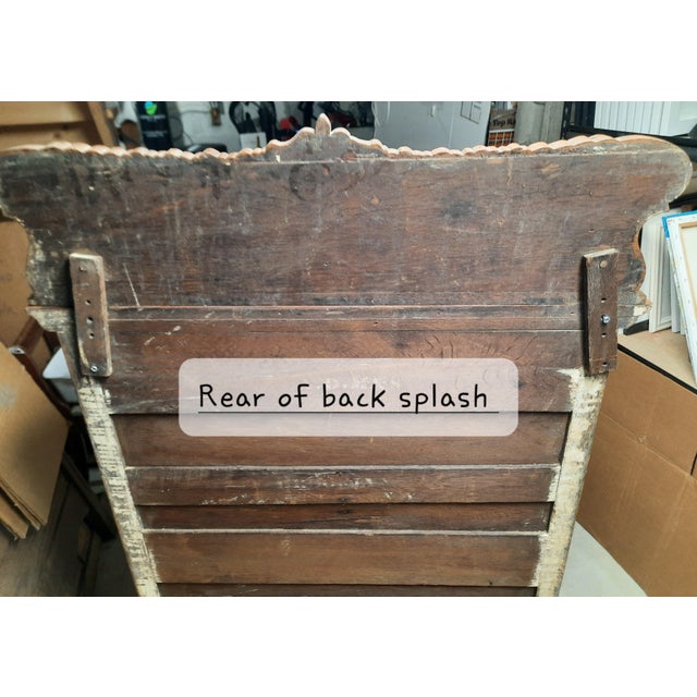 Vintage Oak Ladies Oak Bonnet Chest of Drawers For Sale - Image 4 of 9