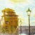 This artwork captures the iconic Ponte Vecchio in Florence, bathed in the warm glow of a setting sun. The interplay of...