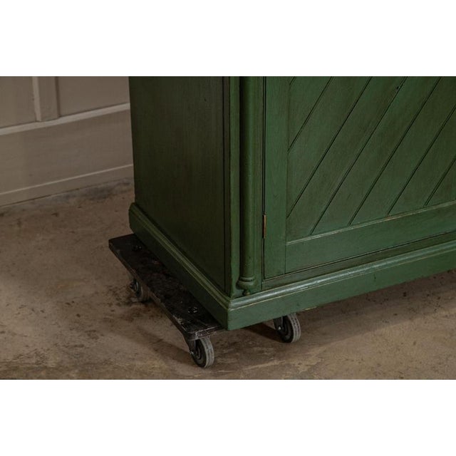 Antique English Painted Pine Glazed Dresser, 1870 For Sale - Image 15 of 18
