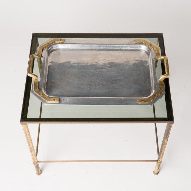 Silver and Bronze Mixed Metals Signed Tray by David Marshall, Spain 1970s For Sale In New York - Image 6 of 7