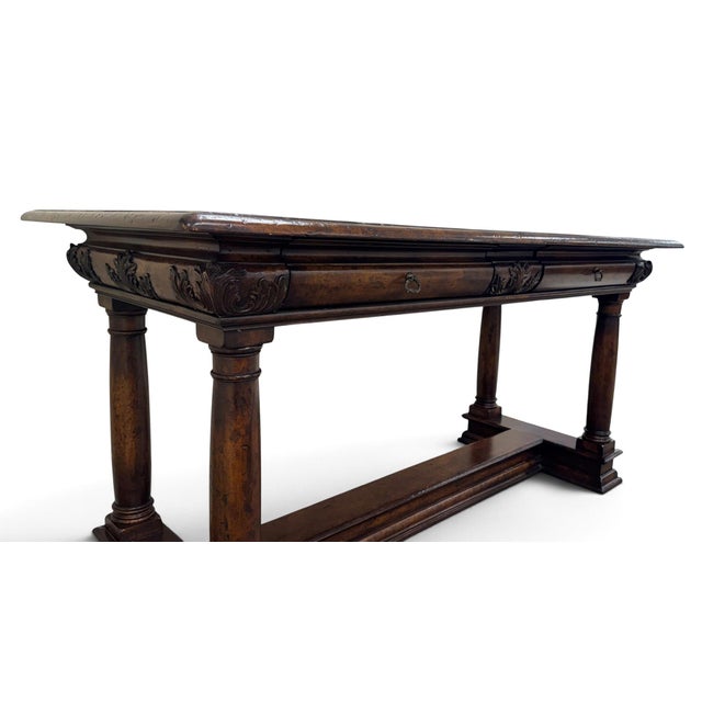 John Richard European Crossroads Console Table or Kitchen Island For Sale In Miami - Image 6 of 16