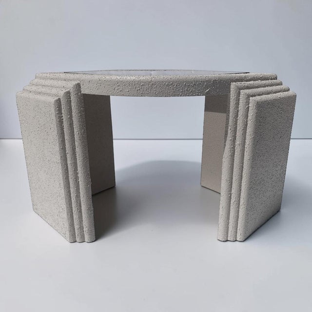 Postmodern 1980s Eye Shape Side Table For Sale - Image 4 of 6