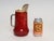 Metal 1950s Italian Modernist Pitcher in Brass and Dyed Red Goatskin by Aldo Tura For Sale - Image 7 of 18