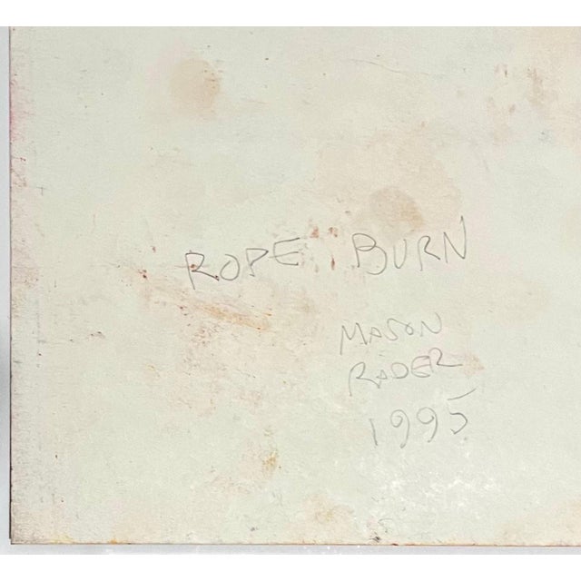 Mason Rader, Surrealist Spray Paint Painting Mixed Media Rope Burn Mason Rader Street Art, 1995 For Sale In Miami - Image 6 of 6