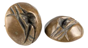 Brutalist Double Bronze Handle, 1970s