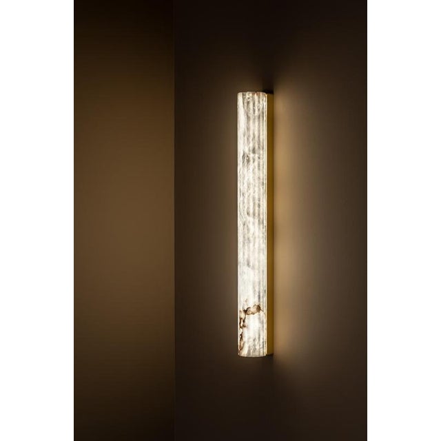 Large Roller WS Wall Lamp by United Alabaster For Sale - Image 9 of 16