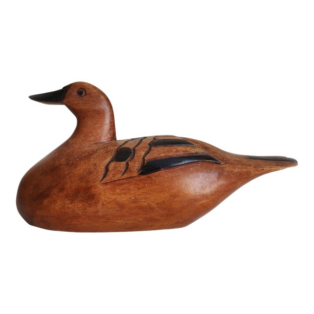 Vintage Wood Pintail Hen Duck Decoy For Sale