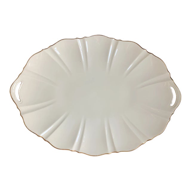 Vintage Lenox Symphony Large Gold Trimmed Platter For Sale