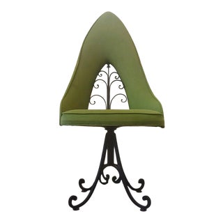 Vintage Antarenni Regency Accent Swivel Chair For Sale