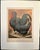 1 Pair of Late 19th Century Antique Cassell’s Poultry Book Cochin Hen and Cock Chromolithographs, 1872, in white matting,...