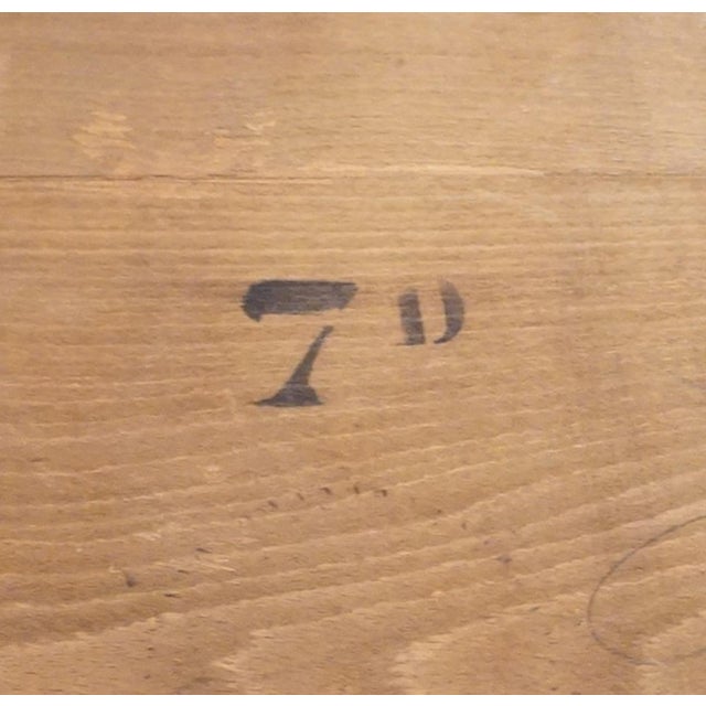 High End Vintage Country French Provincial Cherry Basketweave Parquetry 89" Refectory Dining Table For Sale - Image 9 of 9