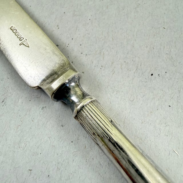Metal Walker & Hall, Sheffield, English Aesthetic Silver Plate Fruit Knives, S/4 For Sale - Image 7 of 10