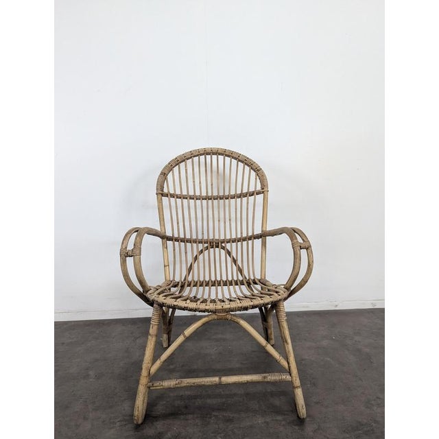 Vintage Armchair in Bamboo and Rattan, in Very Good conditions.