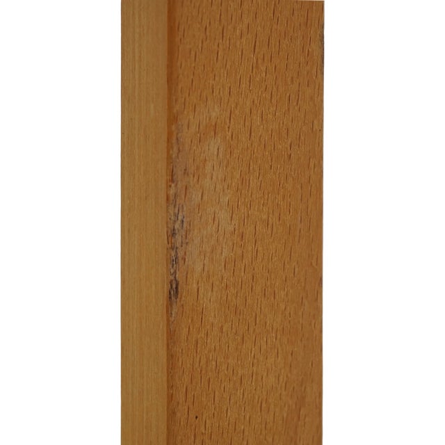 Mid 20th Century Danish Beech and Glass Two-Tier Table For Sale In Philadelphia - Image 6 of 8