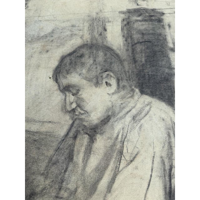 Heinrich Pforr, Siblings, 1903, Charcoal on Paper For Sale - Image 11 of 13