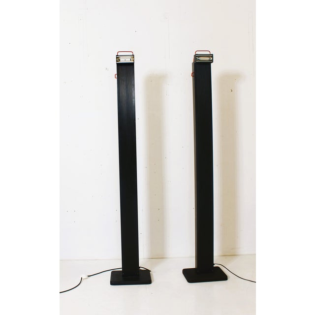 Vintage Italian Zagar Floor Lamps by Silvio Carpani for Stilnovo, 1980s, Set of 2 For Sale - Image 10 of 16