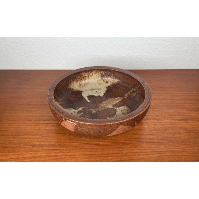 Mid-Century Modern Danish Studio Pottery Bowl from Visby, Denmark, 1960s For Sale - Image 6 of 16