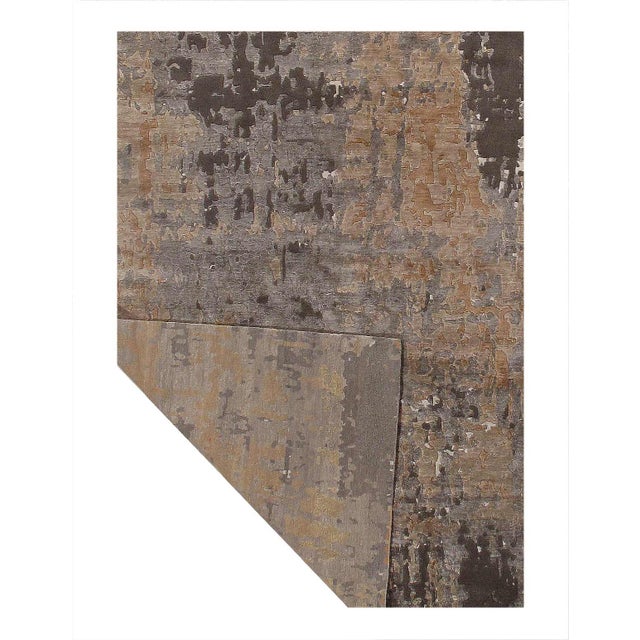 Modern Pasargad DC Gray Fine Modern Rug For Sale - Image 3 of 3