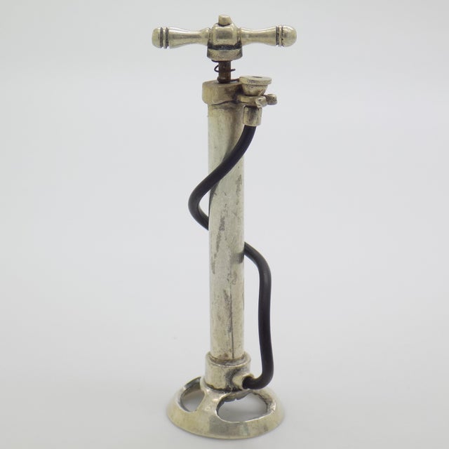 Vintage Italian Silver 800 Bicycle Pump Figurine by Raspini, Arezzo, 1970s For Sale - Image 12 of 12
